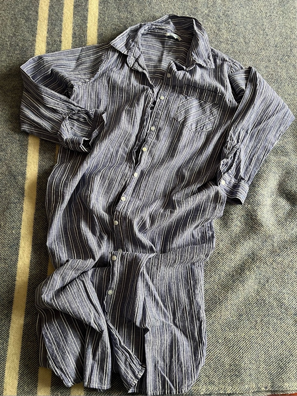 Blue Island womens cotton coverup size large